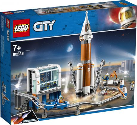 LEGO City Space Port 60228 Ракета для запуска в далекий космос и пульт управления запуском Конструктор