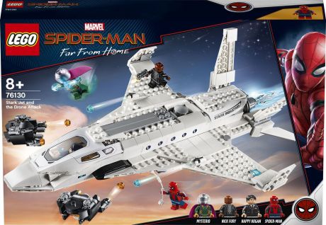 LEGO Super Heroes Marvel 76130 Реактивный самолета Старка и атака дрона Конструктор