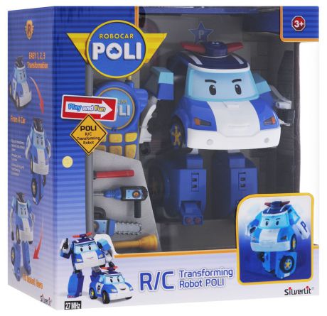 Трансформер Robocar Poli 83185 синий, белый
