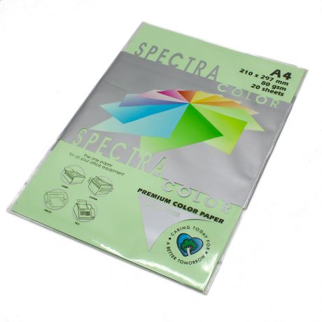 Бумага цветная Spectra Color IT130, Цвет: Lagoon Светло-зеленый, 20 листов