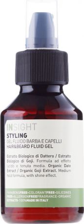 Гель-флюид для волос и бороды Insight Styling Hair & Beard Fluid Gel, 100 мл
