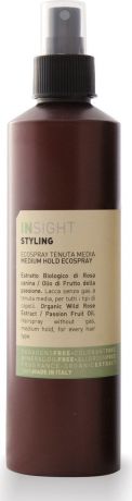 Лак для волос Insight Styling Medium Hold Ecospray, средней фиксации, с хлопковым маслом, 250 мл