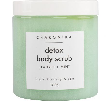 Скраб CHARONIKA Detox body scrub (tea tree/mint)