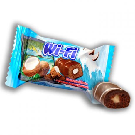 Конфеты ФинТур "Вай-Фай" шоколадный батончик с кокосово-молочной начинкой 200гр, 200