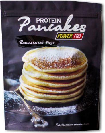 Фитнес питание Power Pro Смесь протеиновая сухая для приготовления панкейков со вкусом ванили, 600 г