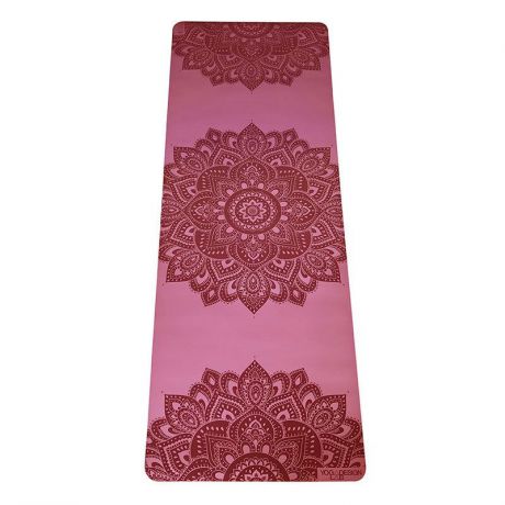 Коврик для йоги и фитнеса Yoga Design Lab Mandala Rose 5 мм, розовый