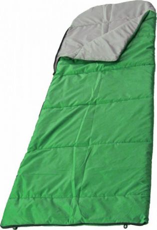 Спальный мешок Woodland Camping+ 250, 68060, правосторонняя молния, зеленый
