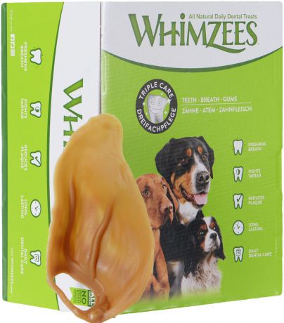 Лакомство Whimzees Вегетарианское ухо для собак, 18 см, 18 шт