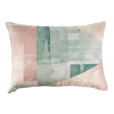 Подушка декоративная Impression Style 0004, розовый, бежевый, зеленый, синий, серый, желтый