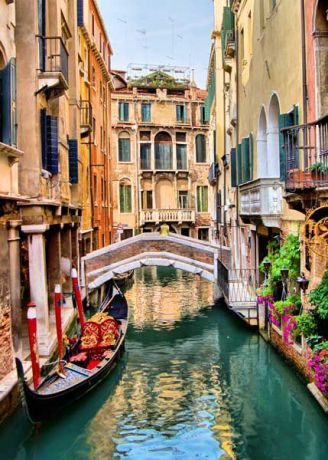 Картина Экорамка Канал в Венеции, Холст