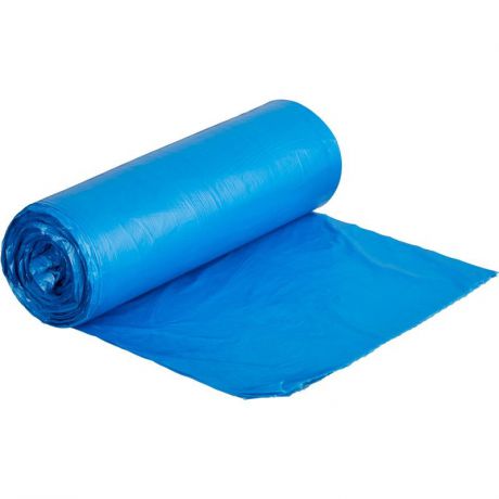 Мешки для мусора Капио в рулоне ПВД 180л 90х110 синие стандарт 20 штук, синий