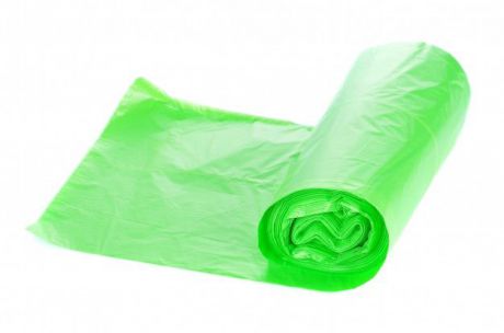 Мешки для мусора Капио в рулоне ПВД 180л 90х110 зеленые стандарт 20 штук, зеленый
