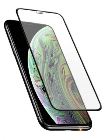 Защитное стекло AHORA для Apple IPhone Xs Max (Айфон 10s Макс) на весь экран (Full Cover) арт.GXSM-03B-O, прозрачный, черный