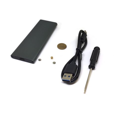 Адаптер для SSD/HDD Espada e9023U31, Внешний корпуc USB3.1 для M.2(NGFF) SSD key B, B+M, серый