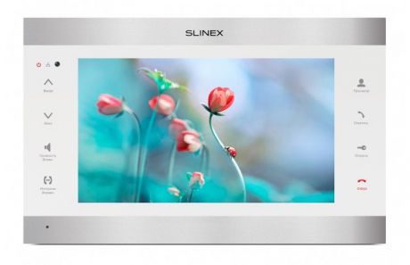 Видеодомофон Slinex Монитор видеодомофона SL-10IPT SILVER/WHITE, серебристый, белый