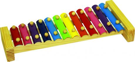 Детский музыкальный инструмент Развивающие игрушки из дерева Ксилофон "12 тонов"