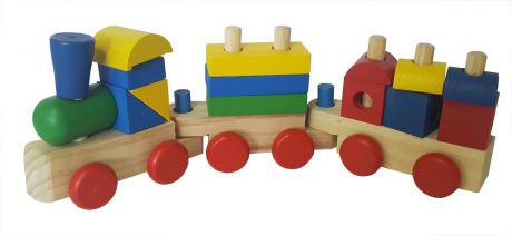 Деревянный конструктор Развивающие игрушки из дерева (РИД) "Поезд"