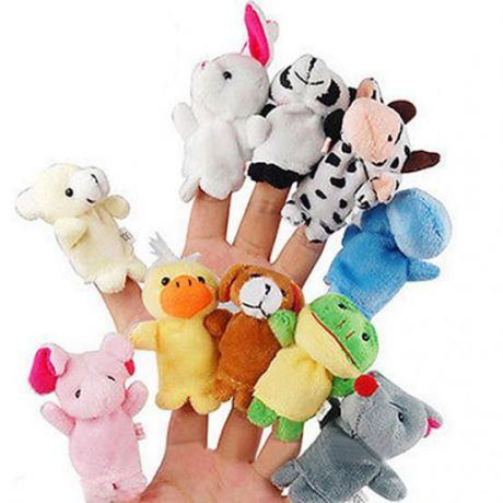 Мягкая игрушка Top Seller Детские игрушки на пальцы разноцветный