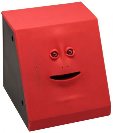 Интерактивная игрушка Интерактивная копилка "Обжора" (гладкий красный) красный