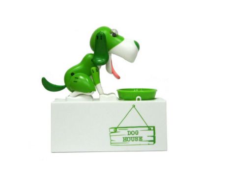 Интерактивная игрушка Интерактивная копилка "Голодный Пес" (зеленый) зеленый