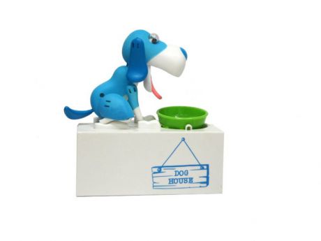 Интерактивная игрушка Интерактивная копилка "Голодный Пес" (голубой) голубой