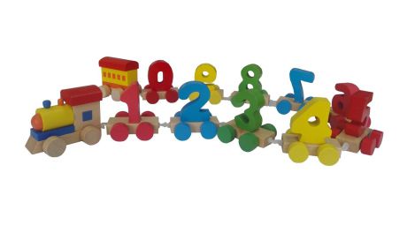 Развивающая игрушка Развивающие игрушки из дерева Паровозик "Цифры"