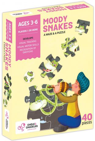 Обучающая игра CHALK & CHUCKLES Настольная игра “Капризная Змея”