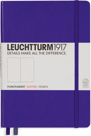 Записная книжка Leuchtturm1917, 346687, сиреневый, A5 (148 x 210 мм), в точку, 125 листов