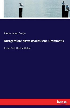 Pieter Jacob Cosijn Kurzgefasste altwestsachsische Grammatik