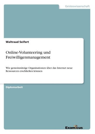 Waltraud Seifert Online-Volunteering und Freiwilligenmanagement
