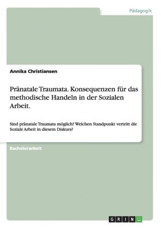 Annika Christiansen Pranatale Traumata. Konsequenzen fur das methodische Handeln in der Sozialen Arbeit.