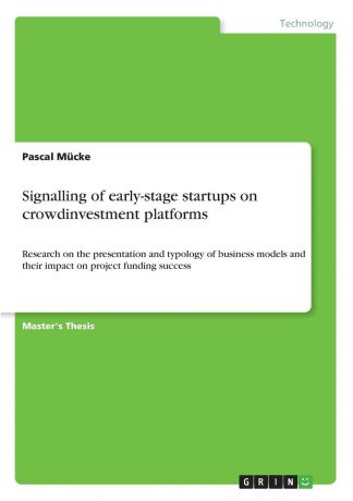 Pascal Mücke Signalling of early-stage startups on crowdinvestment platforms