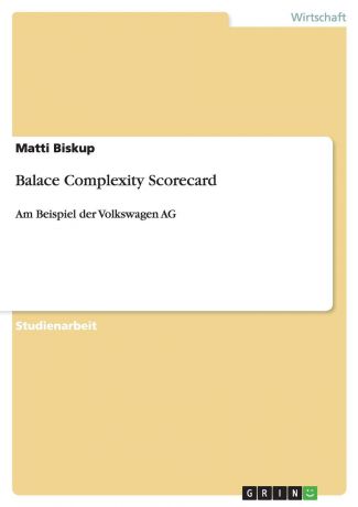 Matti Biskup Balace Complexity Scorecard