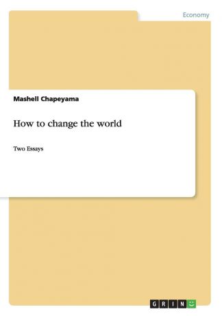 Mashell Chapeyama How to change the world