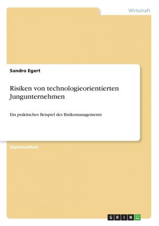 Sandro Egert Risiken von technologieorientierten Jungunternehmen