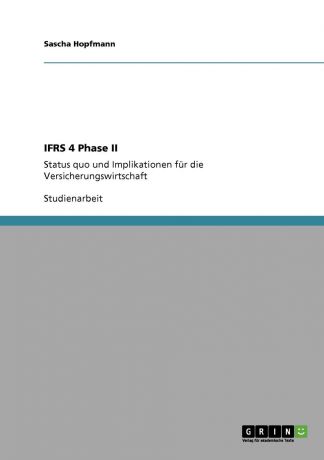 Sascha Hopfmann IFRS 4 Phase II