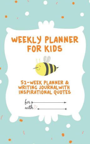 Journal Jungle Publishing Weekly Planner for Kids. 52-Week Planner . Writing Journal With Inspirational Quotes ( 5x8 Inches / Green)