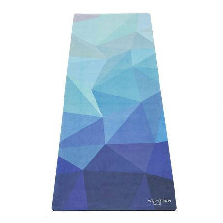 Коврик для йоги и фитнеса Yoga Design Lab Geo Blue 1,5мм, разноцветный