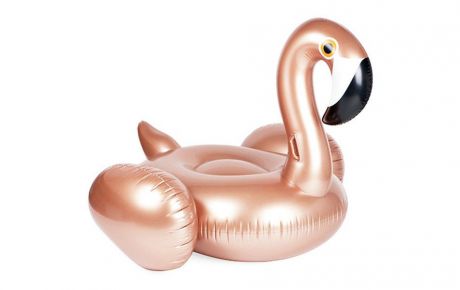 Матрас надувной для плавания BigMouth "Перламутровый фламинго" 150см