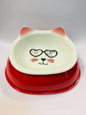Миска для животных Керамическая миска Pug & Pets на подставке от Купить.ру