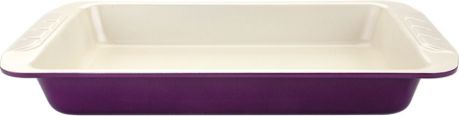 Форма для выпечки Augustin Welz с керамическим покрытие, прямоугольная, фиолетовый, бежевый