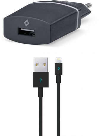Сетевое зарядное устройство TTEC Compact USB-Lightning, 1A, цвет: черный