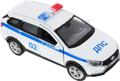 Welly Модель автомобиля LADA Vesta SW CROSS Полиция ДПС