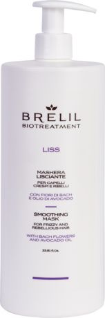 Разглаживающая маска для волос Brelil BioTreatment Liss, 1 л