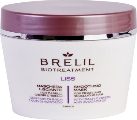 Разглаживающая маска для волос Brelil BioTreatment Liss, 220 мл