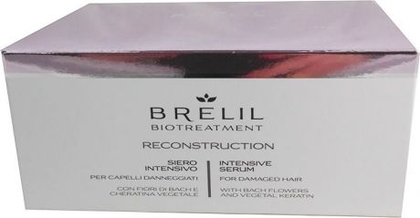 Восстанавливающая сыворотка для волос Brelil BioTreatment Reconstruction, интенсивного действия, 15 мл
