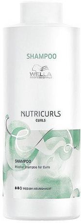 Мицеллярный шампунь для кудрявых волос Wella Professionals Nutricurls Micellar Shampoo for Curls, 1 л
