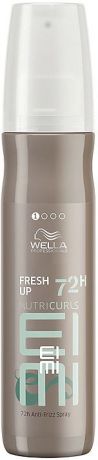 Спрей для блеска, объема и гладкости кудрявых и вьющихся волос Wella Professionals Nutricurls EIMI Fresh Up 72H Anti Frizz Spray, 150 мл