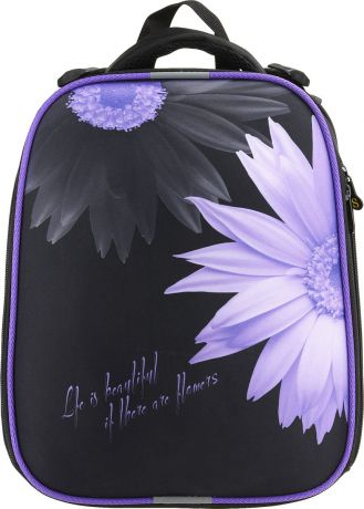 Рюкзак для девочки Stavia Цветок, 3334515, черный