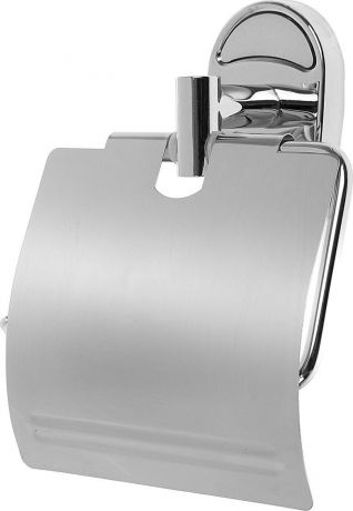 Держатель для туалетной бумаги "Нео", с крышкой, 1499353, хром